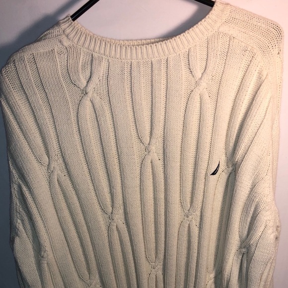 Nautica Cable Knit Sweater. Vintage. - Picture 2 of 3